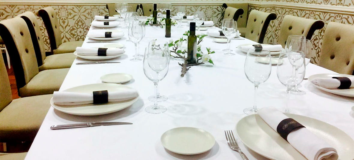 cena despedidas colectivas salon privado